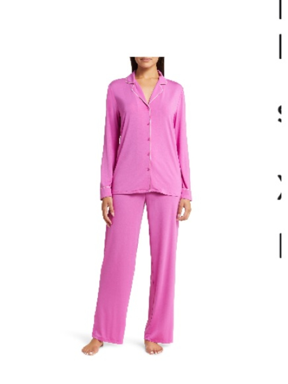 Nordstrom Wide-Leg Pajama Pants - Purple Orchid